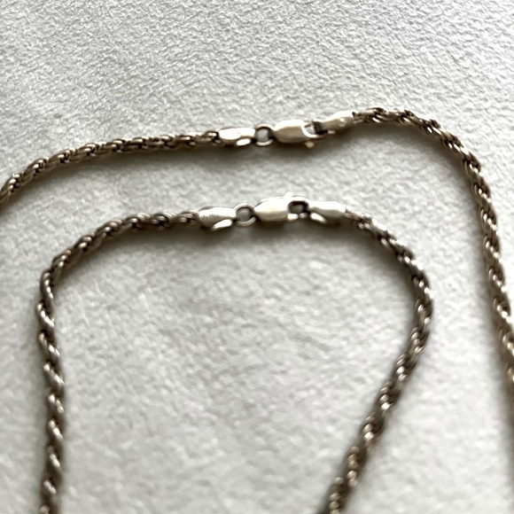 Silver necklace and bracelet set, very good condition - Picture 5 of 5